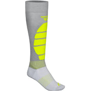 Snow Performance Coolmax Sock Grey/Hi Vis Sm/Md - FLY RACING
