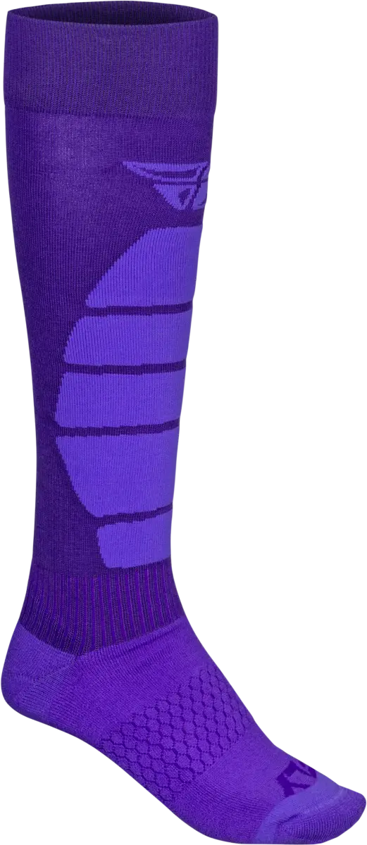 Snow Performance Coolmax Sock Purple Sm/Md - FLY RACING