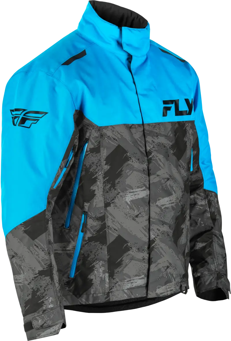 Snx Pro Jacket Blue/Black Lg - FLY RACING
