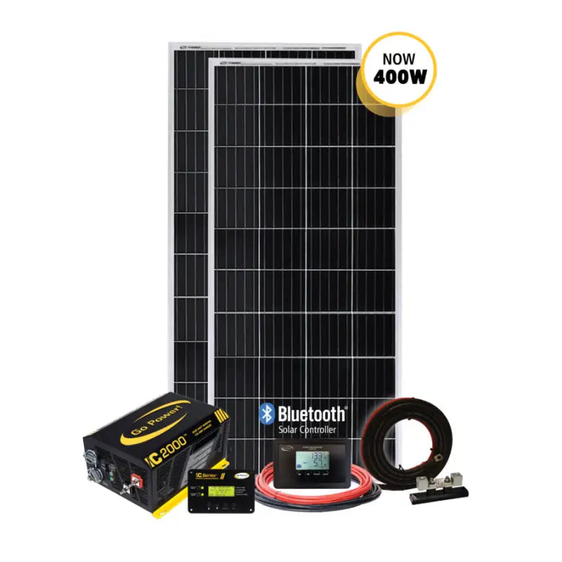 SOLAR ELITE Go Power Solar-Elite: 400 Watt Solar Kit & I