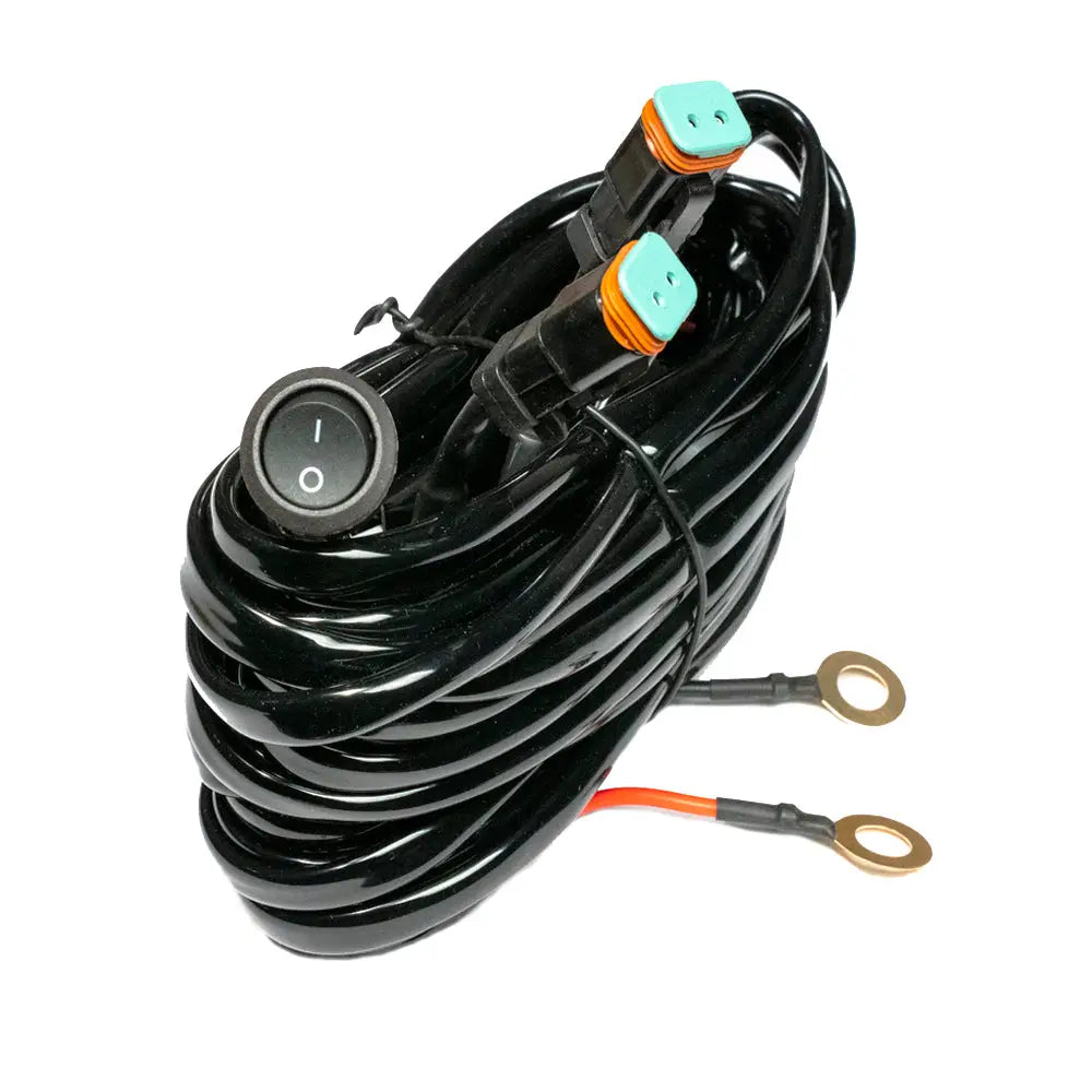 Southern TRU Dual DT Connector Light Bar Wiring Harness 79905 - Rocker Flip-Swit