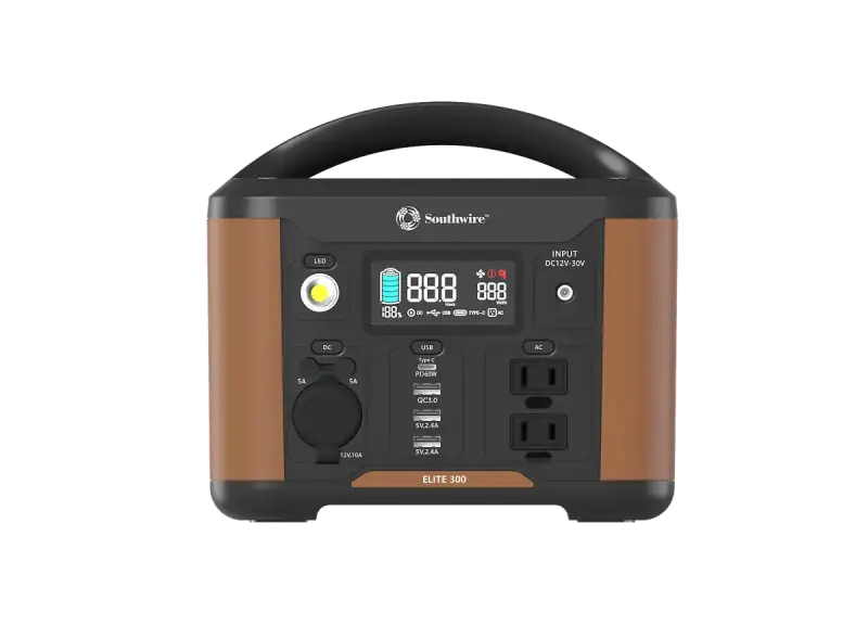 Southwire 53251 Portable Power Station 300W with AC & DC Adapter for portable power