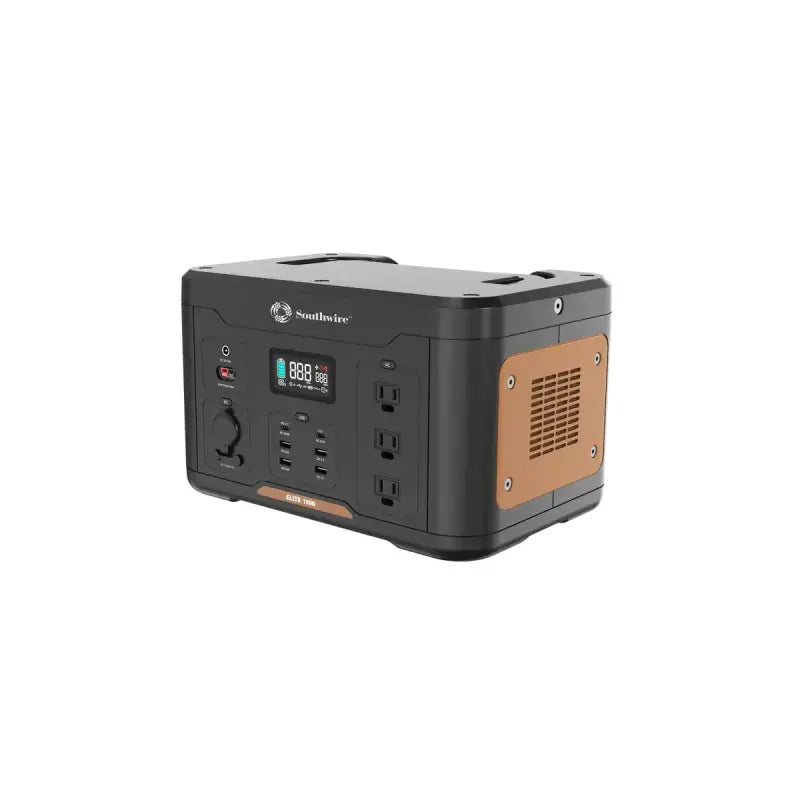 Southwire Portable Power Station 1100W with multiple outlets for portable power needs