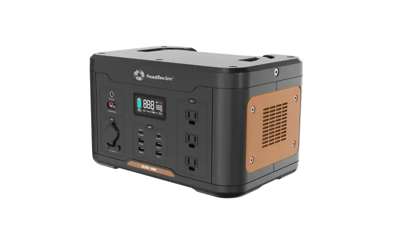 Southwire Portable Power Station 1100W with multiple outlets for portable power needs