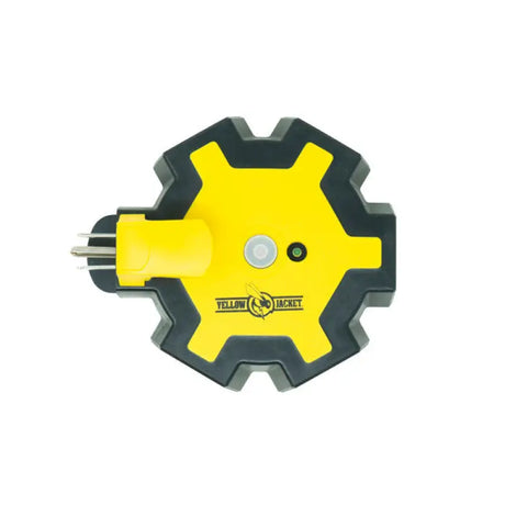 Yellow and black power strip featuring Southwire Yellow Jacket 30 Cord with 5 outlets