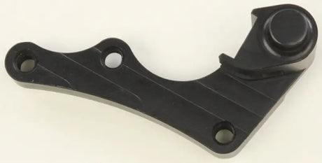 Black oversize rotor bracket with three holes and cylindrical protrusion for SKW Oversize Rotor setups