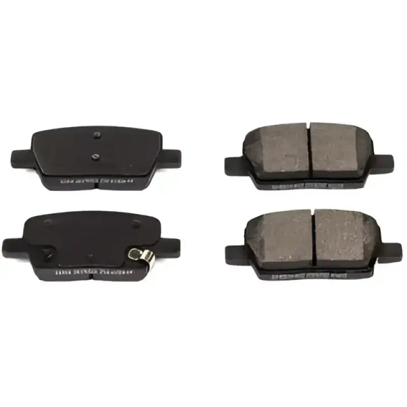 Four car brake pads in the SP1914XPH R/M Brake Pad Set for better brakes