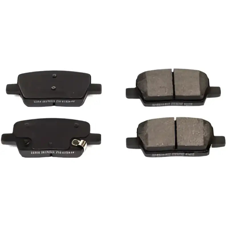 Four car brake pads in the SP1914XPH R/M Brake Pad Set for better brakes