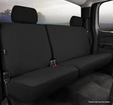 Black FIA rear bench seat covers with headrests and seatbelt openings for SP82-94 Black FIA