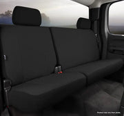 Black FIA rear bench seat covers with headrests and seatbelt openings for SP82-94 Black FIA