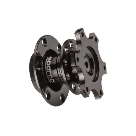 Sparco 6-Bolt Steering Wheel Quick Release - Gold - 015R98R - Interior Accessories