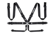 Sparco Belt 6pt 3in Aluminum Black - 04818RALNR