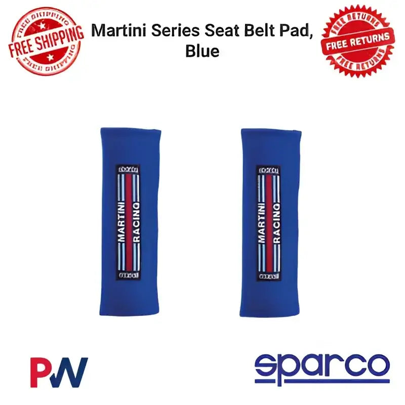 Sparco Belt Pad Martini-Racing Blue - 01098S3MRA - Safety