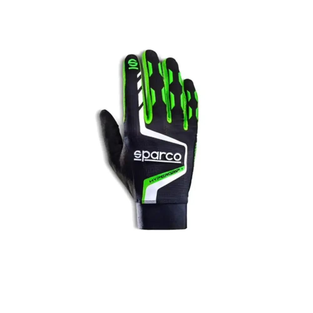 Sparco Gloves Hypergrip + 09 Black/Green - Truck & Automotive