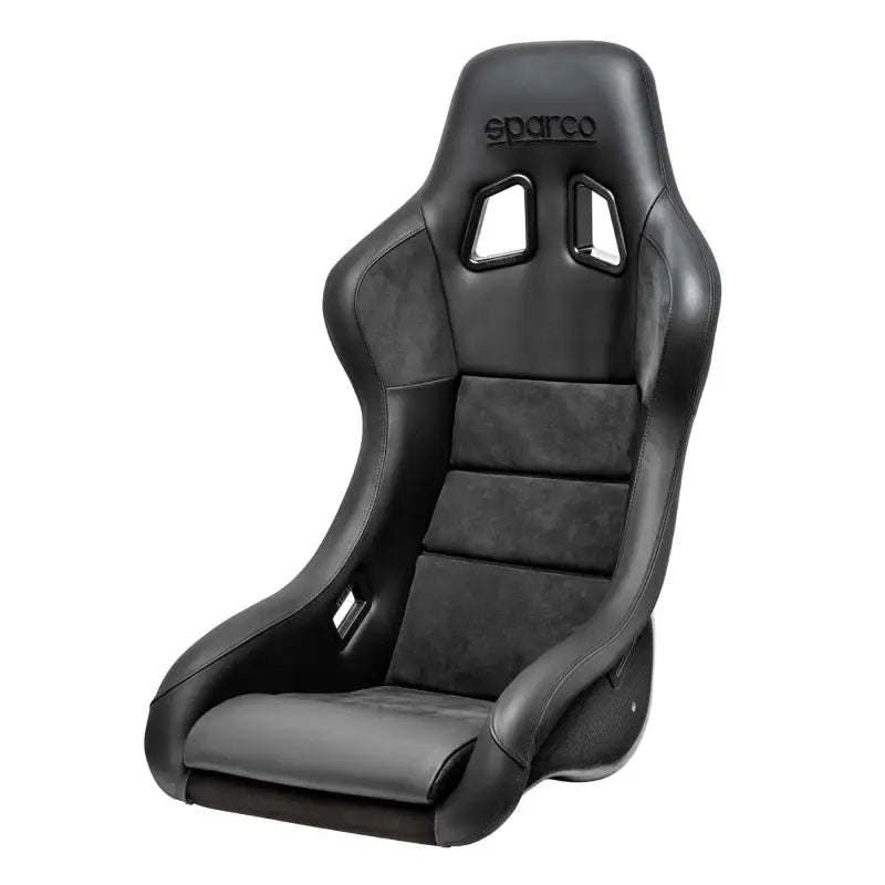 Black Sparco seat QRT-C in carbon black for high-performance racing comfort