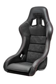 Black racing seat with carbon black and red details from Sparco Seat QRT-C