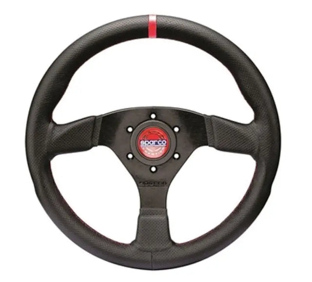 SPARCO Sparco Steering Wheel R383 Champion Black Leather / Black Stitching