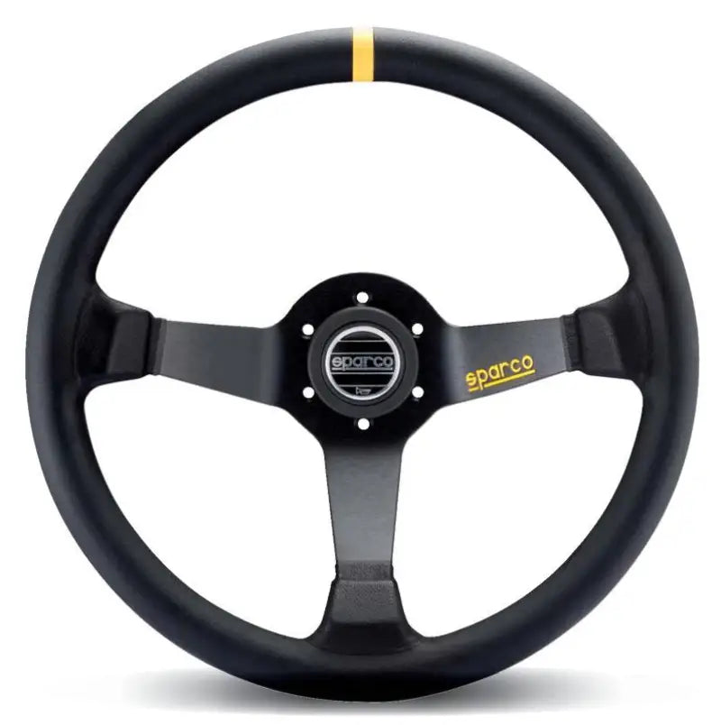 Sparco Strwhl 345 Leather Black - 015R345MLN