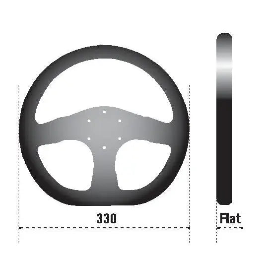 SPARCO 015TRGS1TUV Sparco Strwhl L360 Ring Suede Black - 015TRGS1TUV