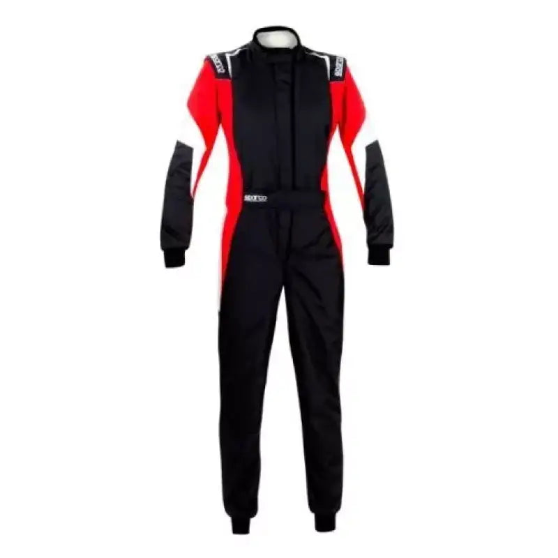 Red black and white sparco suit competition lady racing suit for women