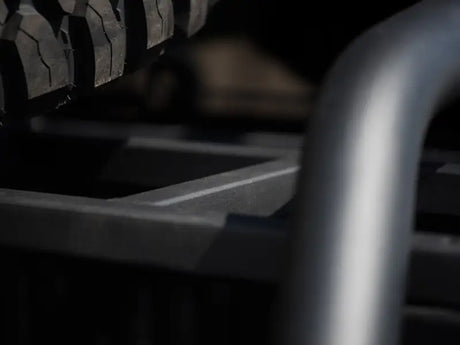 Spare Tire Carrier Truck Bed Bar Mount; 37 Inch Tire; Black; Steel; Direct Fit; Requires Armordillo - & Automotive