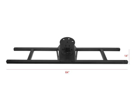 Spare Tire Carrier Truck Bed Bar Mount; 37 Inch Tire; Black; Steel; Direct Fit; Requires Armordillo - & Automotive