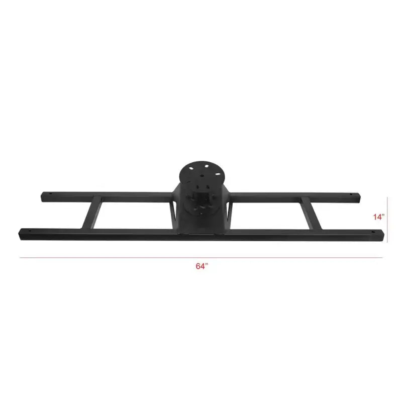 Spare Tire Carrier Truck Bed Bar Mount; 37 Inch Tire; Black; Steel; Direct Fit; Requires Armordillo - & Automotive