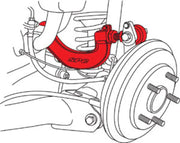 SPC Performance Rear Adjustable Control Arm for 06-15 Honda Civic/Acura CSX, forged aluminum, ±3° camber adjustment.