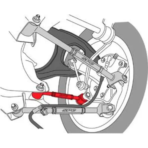 SPC Performance 67555 SPC Performance 08-10 Honda Accord/09-10 Acura TSX/TL Rear Adjustable Toe Arm - 67555