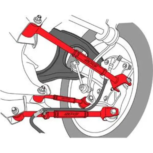 SPC Performance 67540 SPC Performance 08-13 Honda Accord/09-13 Acura TSX/TL Rear Adjustable Control Arm (Set of 3) - 67540