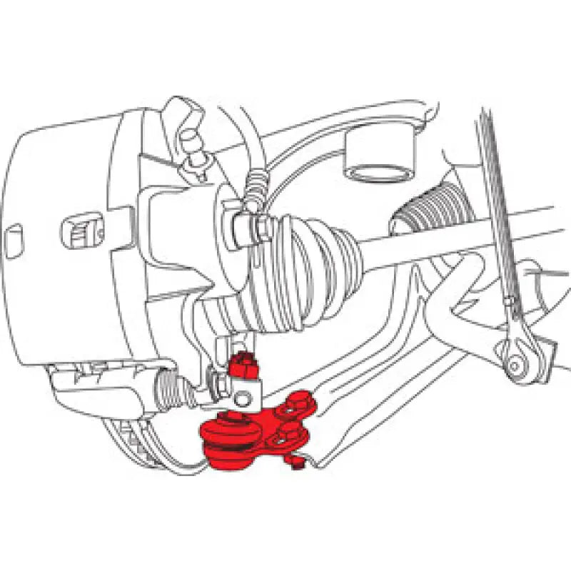 SPC Performance 67382 SPC Performance 2016+ Honda Civic Front Adjustable Lower Ball Joint (+1.0 deg) (Does Not Fit Type R) - 67382