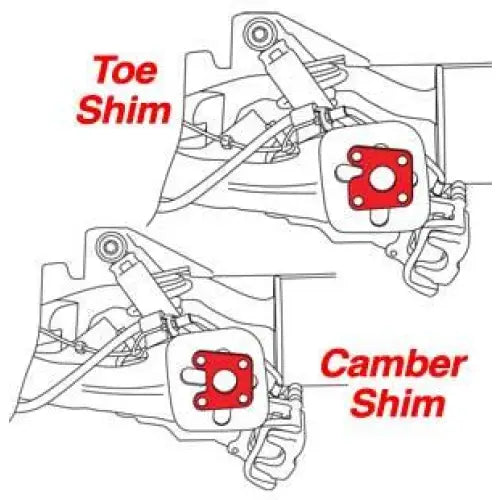 SPC Performance 71770 SPC Performance Fiat Rear Camber and Toe Shim Set (24 Shims) - 71770