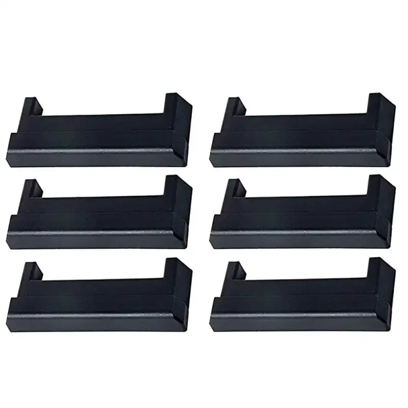 Six black stepped risers with Phoenix USA Tow Rax black end cap for domed aluminum