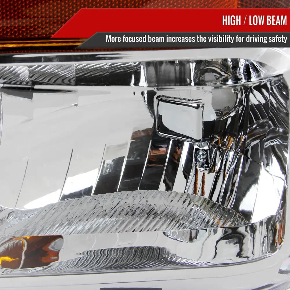 Spec-D Tunin 2LH-F25008-RS Headlight Assembly - Chrome