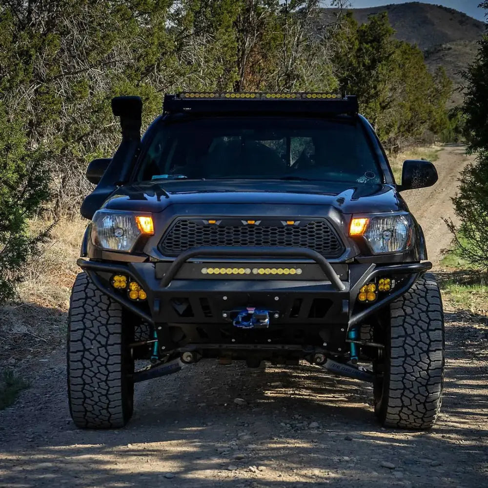 Spec-D Tunin Wirings Are Provided Grille HG-TAC12BB-LED-KH - Matte Black Mesh Led LI