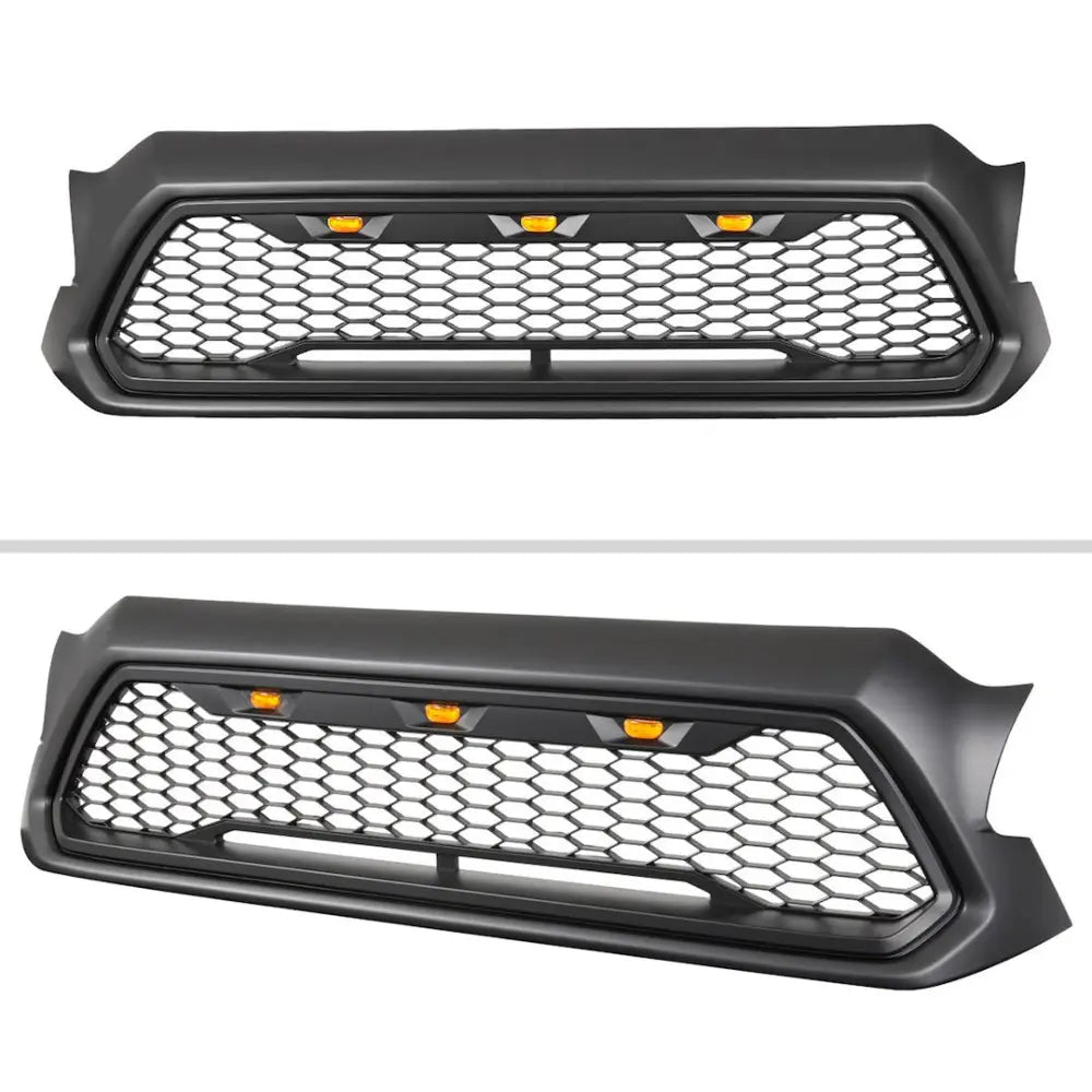 Spec-D Tunin Wirings Are Provided Grille HG-TAC12BB-LED-KH - Matte Black Mesh Led LI