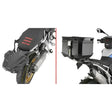 Motorcycle luggage system with mounting hardware for BMW Specific Rear Rack Monokey Black