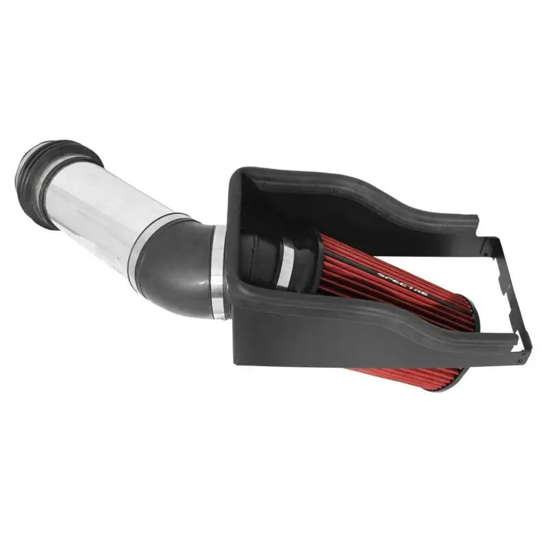 Spectre 99-03 Ford F250/350 V8-7.3L DSL Air Intake Kit - Polished w/Red Filter - Truck & Automotive