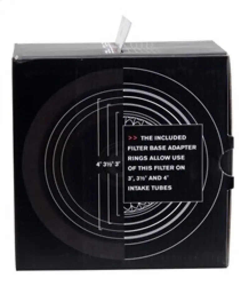 Spectre Adjustable Conical Air Filter 2-1/2in. Tall (Fits 3in. / 3-1/2in. / 4in. Tubes) - Black - Truck & Automotive