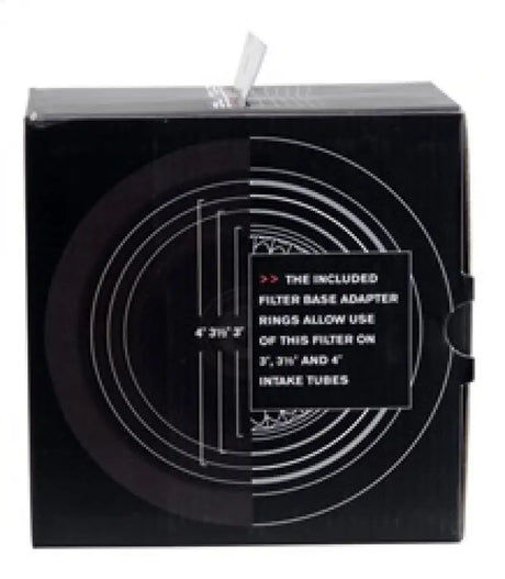 Spectre Adjustable Conical Air Filter 2-1/2in. Tall (Fits 3in. / 3-1/2in. / 4in. Tubes) - Black - Truck & Automotive