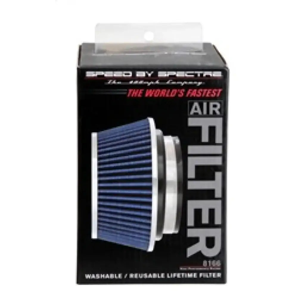 Spectre Adjustable Conical Air Filter 2-1/2in. Tall (Fits 3in. / 3-1/2in. / 4in. Tubes) - Blue 