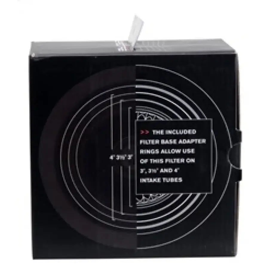 Spectre Adjustable Conical Air Filter 2-1/2in. Tall (Fits 3in. / 3-1/2in. / 4in. Tubes) - Black - Truck & Automotive