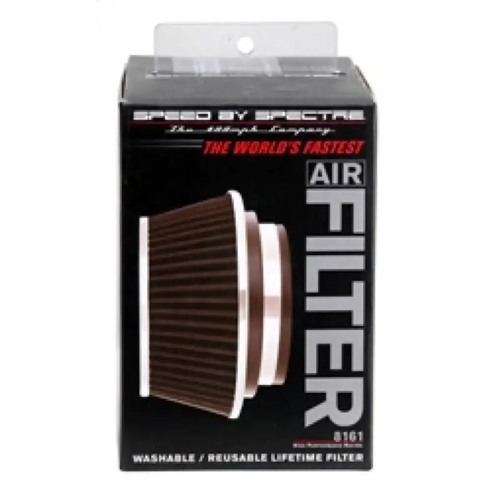 Spectre Adjustable Conical Air Filter 2-1/2in. Tall (Fits 3in. / 3-1/2in. / 4in. Tubes) - Black - Truck & Automotive