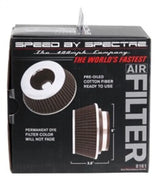 Spectre Adjustable Conical Air Filter 2-1/2in. Tall (Fits 3in. / 3-1/2in. / 4in. Tubes) - Black - Truck & Automotive