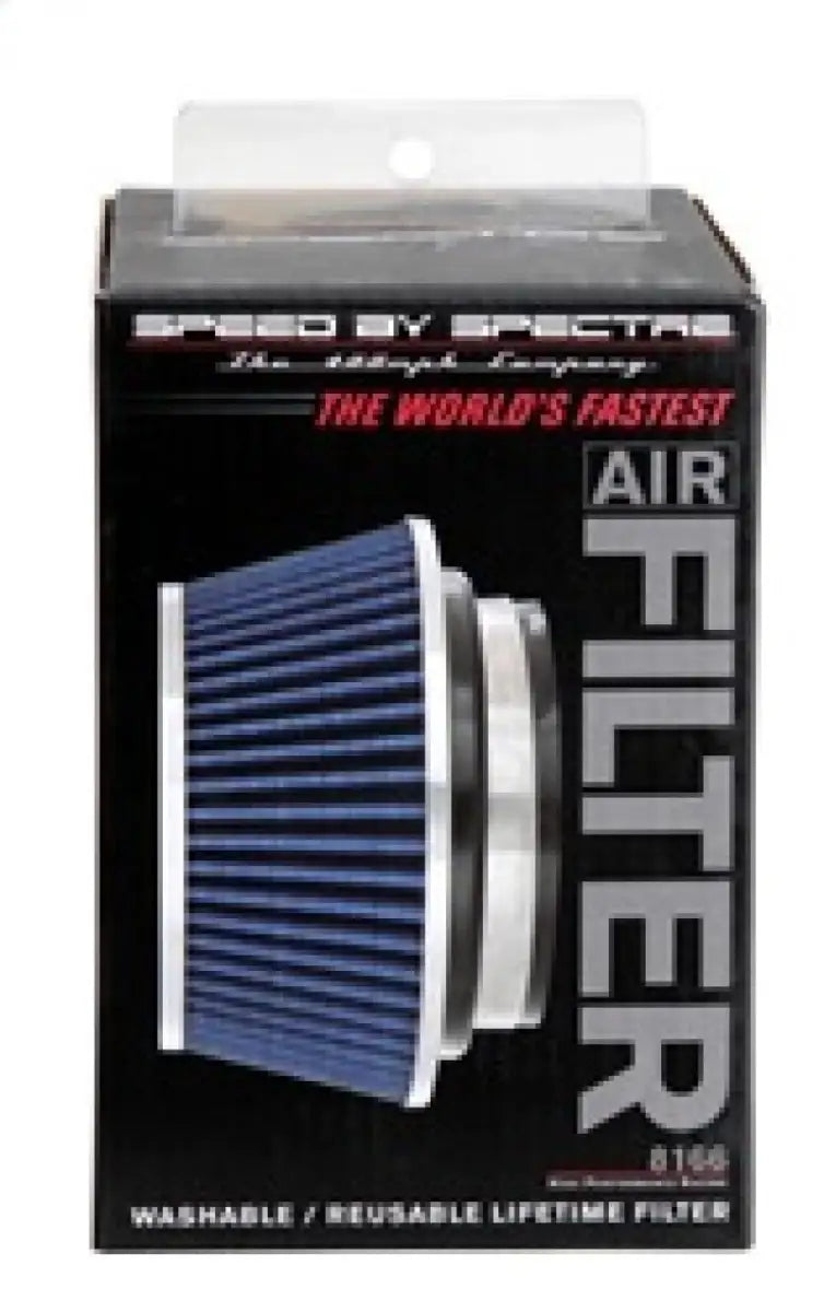 Spectre Adjustable Conical Air Filter 2-1/2in. Tall (Fits 3in. / 3-1/2in. / 4in. Tubes) - Blue 