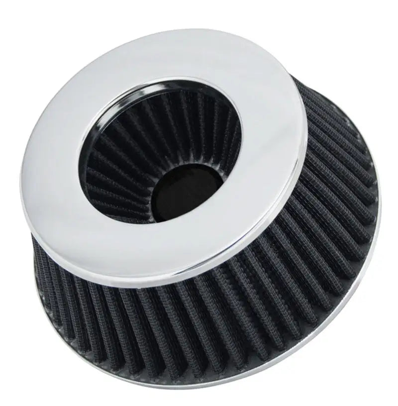 Spectre Adjustable Conical Air Filter 2-1/2in. Tall (Fits 3in. / 3-1/2in. / 4in. Tubes) - Black - Truck & Automotive