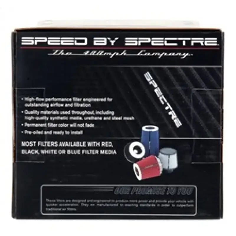 Spectre Adjustable Conical Air Filter 5-1/2in. Tall (Fits 3in. / 3-1/2in. / 4in. Tubes) - Black - Truck & Automotive