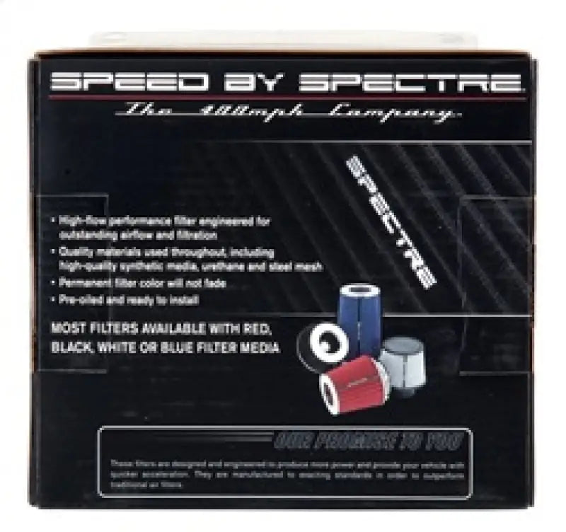 Spectre Adjustable Conical Air Filter 5-1/2in. Tall (Fits 3in. / 3-1/2in. / 4in. Tubes) - Black - Truck & Automotive