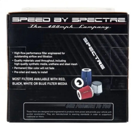 Spectre Adjustable Conical Air Filter 5-1/2in. Tall (Fits 3in. / 3-1/2in. / 4in. Tubes) - Black - Truck & Automotive