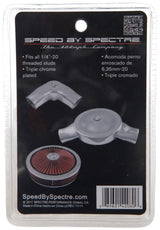 Spectre Air Cleaner Nut Low Profile (Fits 1/4in.-20 Threading) - Chrome 
